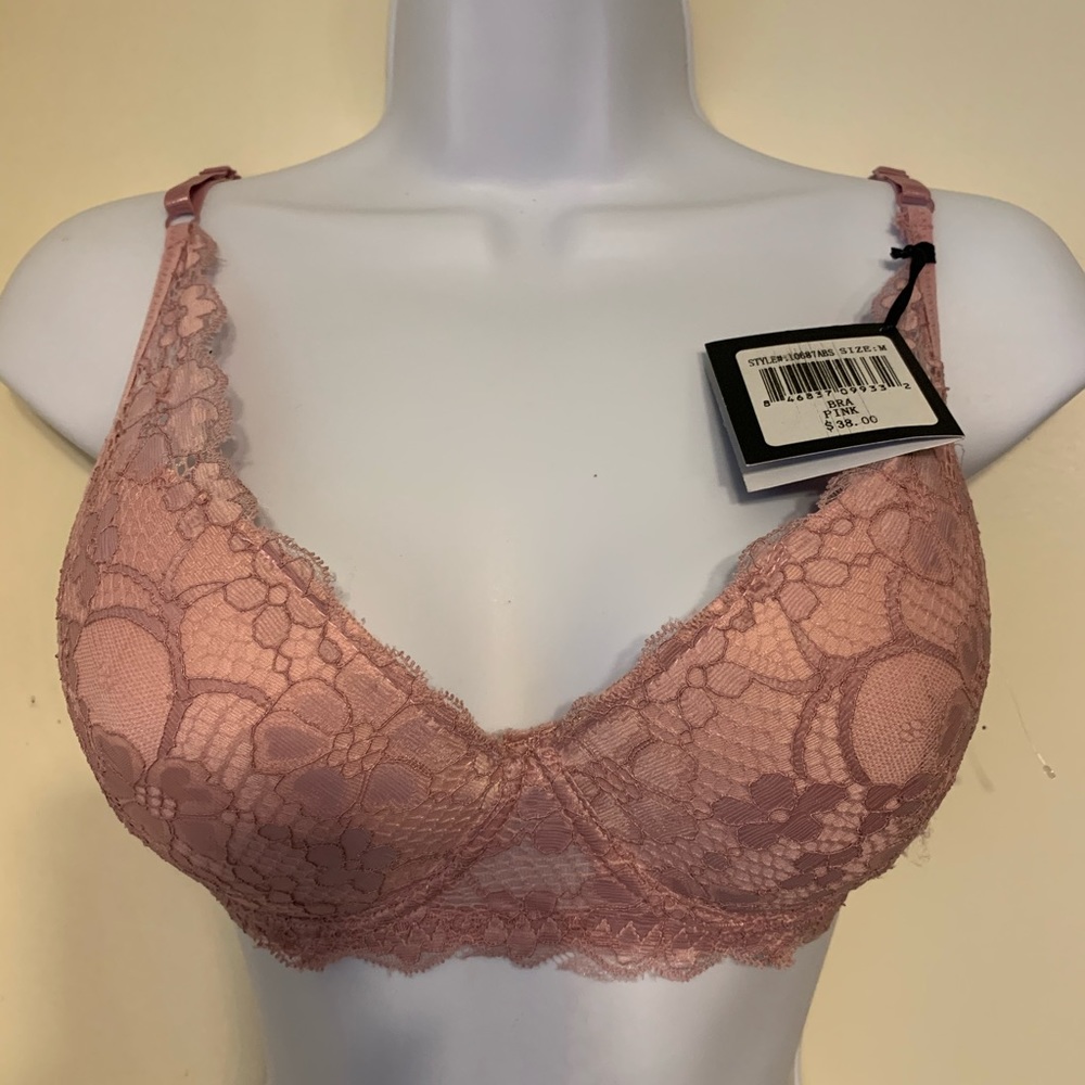 ABS lovely lace feminine bra pretty in pink, M OBO